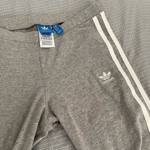 Adidas Original Grey and White Leggings US women size S